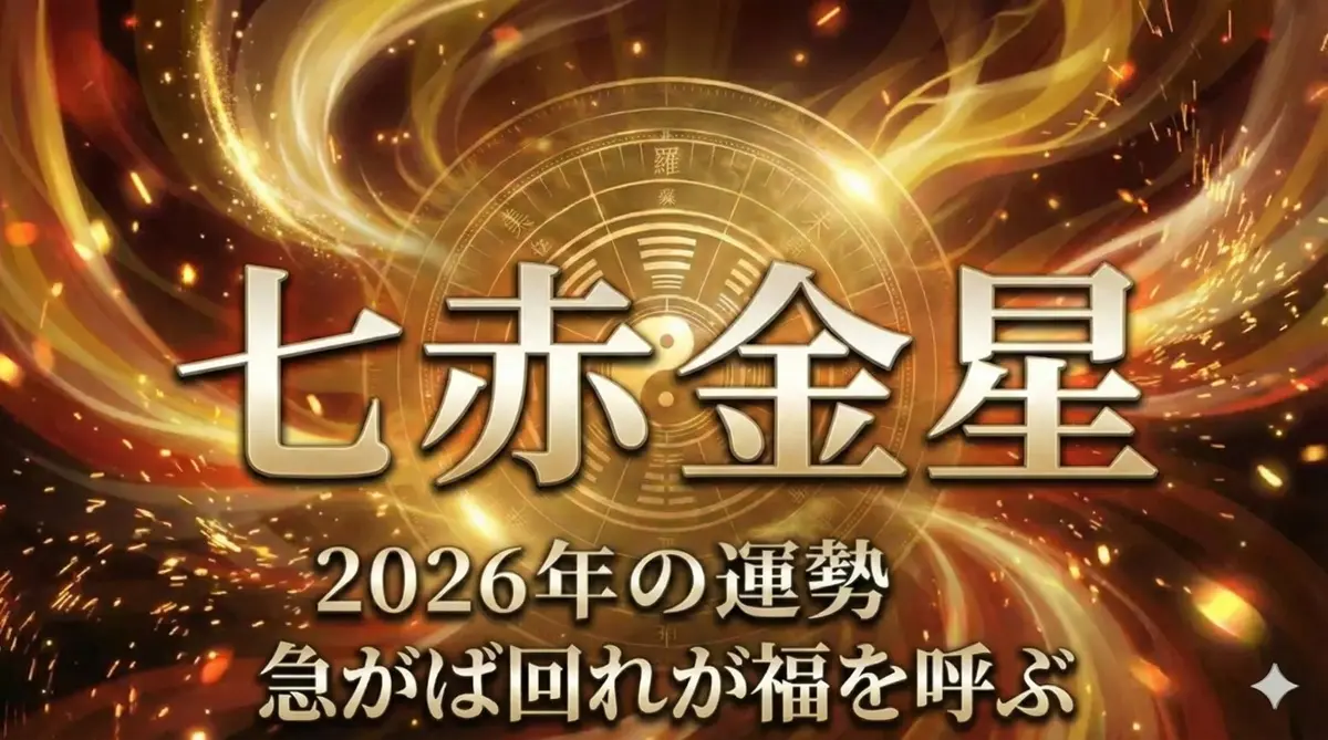 2026年七赤金星の運勢
