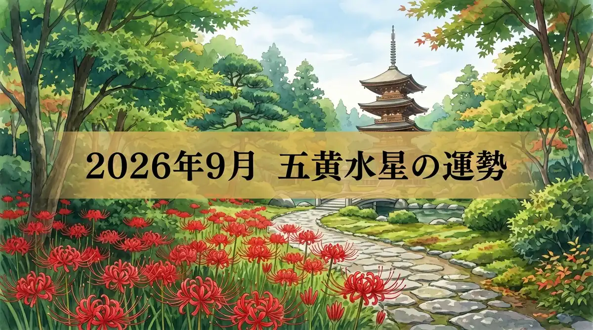 2026年9月五黄土星の運勢