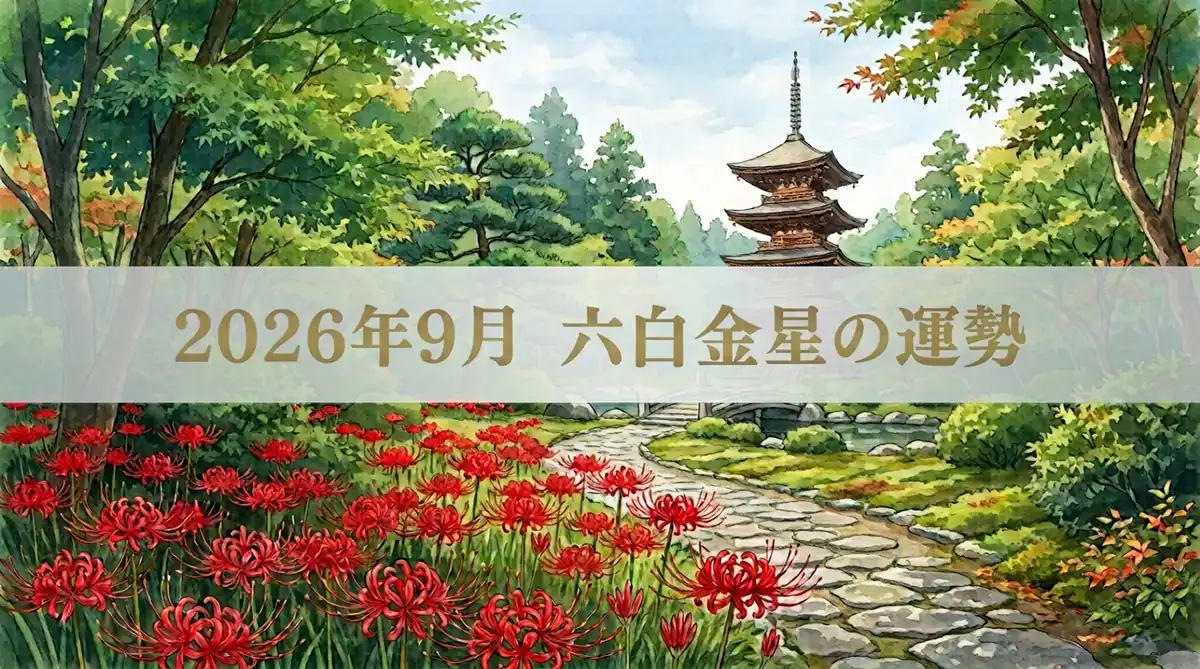 2026年9月六白金星の運勢