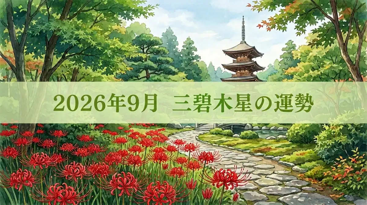 2026年9月三碧木星の運勢