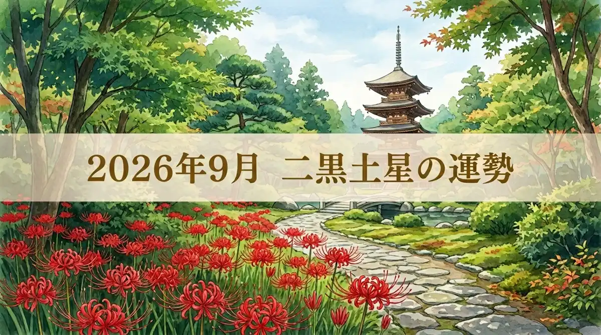 2026年9月二黒土星の運勢